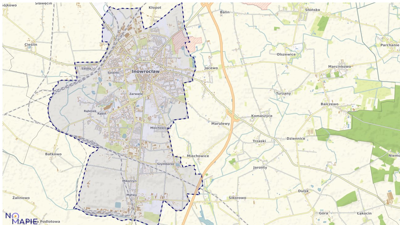 Mapa wyborów do sejmu Inowrocław